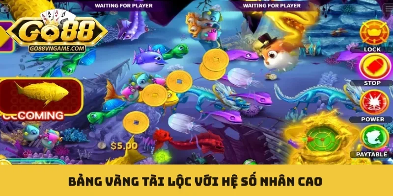 Bảng vàng tài lộc với hệ số nhân cao