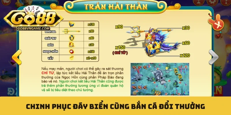 Chinh phục đáy biển cùng bắn cá đổi thưởng