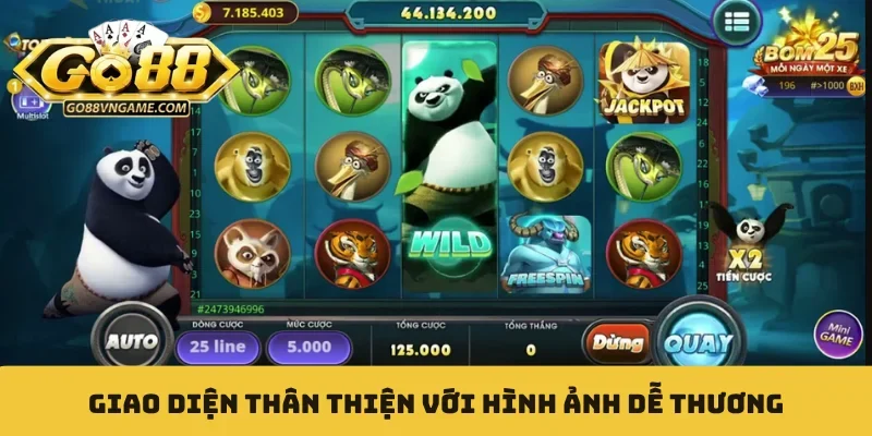 Giao diện thân thiện với hình ảnh dễ thương
