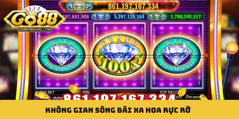 Không gian sòng bài xa hoa rực rỡ