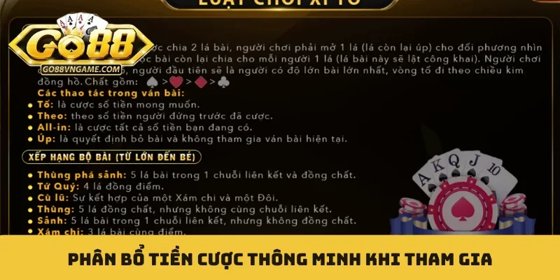 Phân bổ tiền cược thông minh khi tham gia